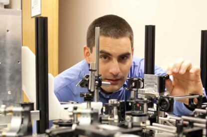 Researcher Alfredo Dubra Phd In His Optics Lab
