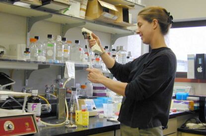 Researcher Monica Vetter, Phd In Her Laboratory