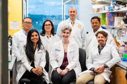 Researchers Posing In The Laboratory